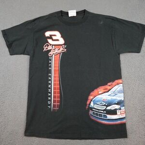Vintage Dale Earnhardt Shirt Mens Large Black NASCAR Racing Intimidator 90s